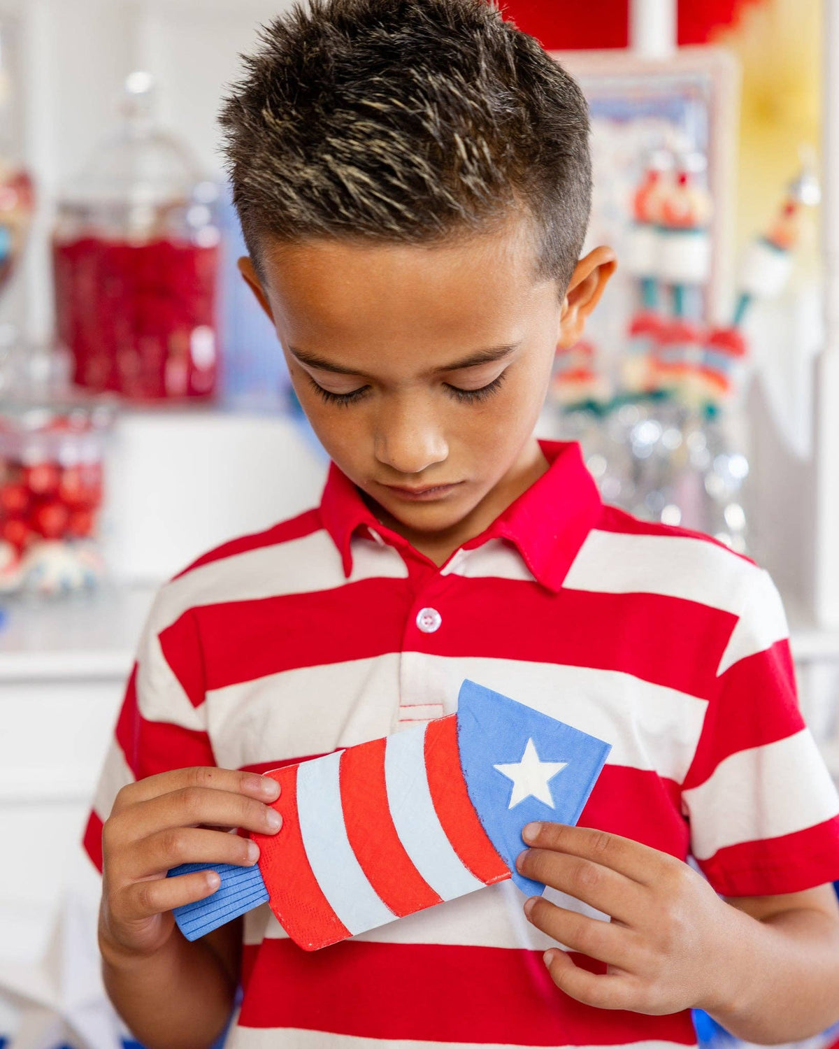 Firecracker Shaped Paper Napkins - The Preppy Bunny