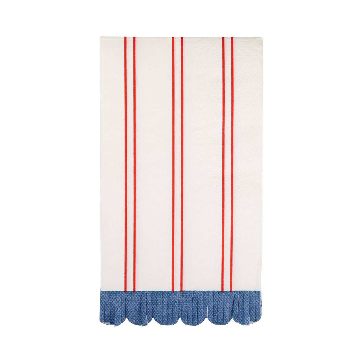 Red Striped Paper Dinner Napkins - The Preppy Bunny