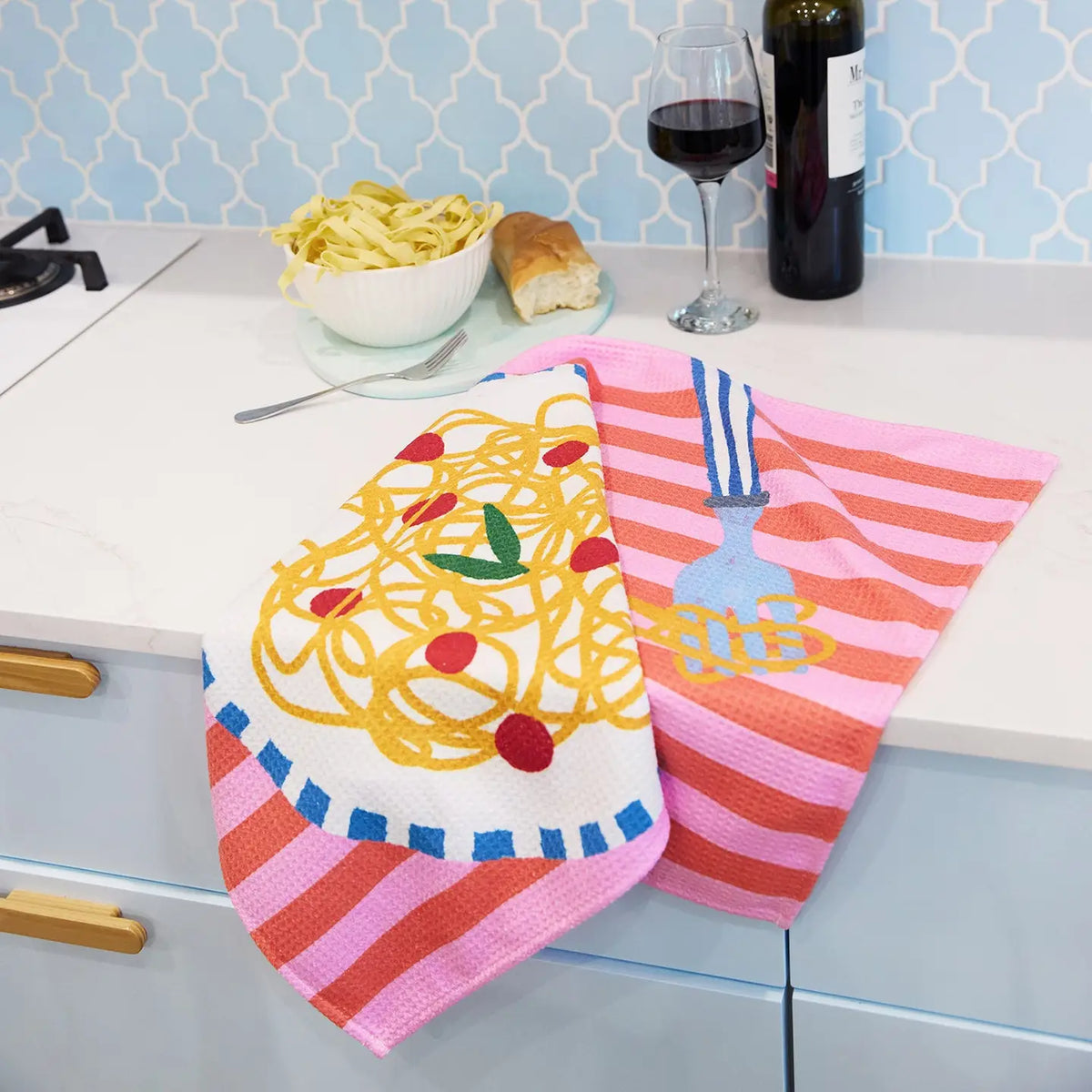 Dock & Bay Tea Towel - Spaghetti No Regretti - The Preppy Bunny