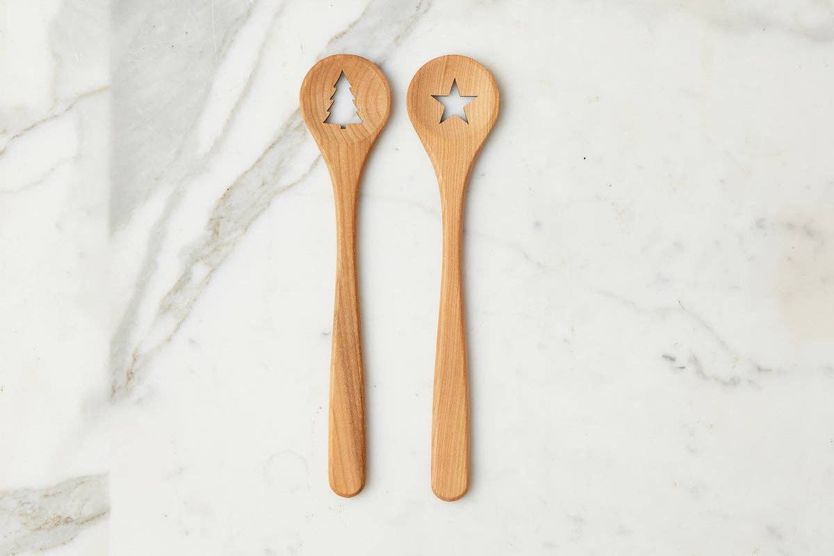 Euro Holiday Beechwood Spoon Set - The Preppy Bunny