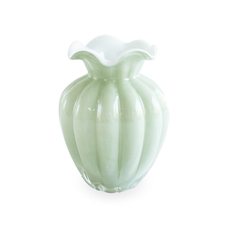GLASS Vento Medium Vase in Pistachio - The Preppy Bunny