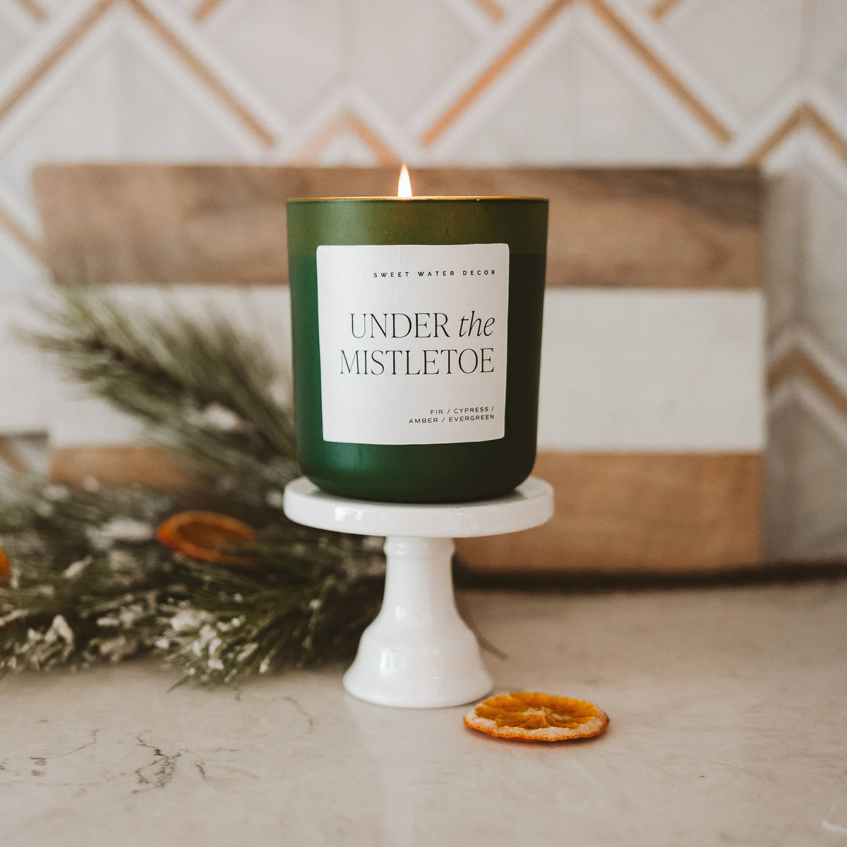 Under the Mistletoe 15 oz Soy Candle - The Preppy Bunny