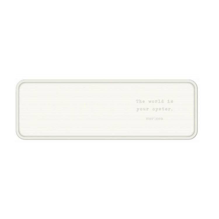 White Ceramic Bath Tray - The Preppy Bunny