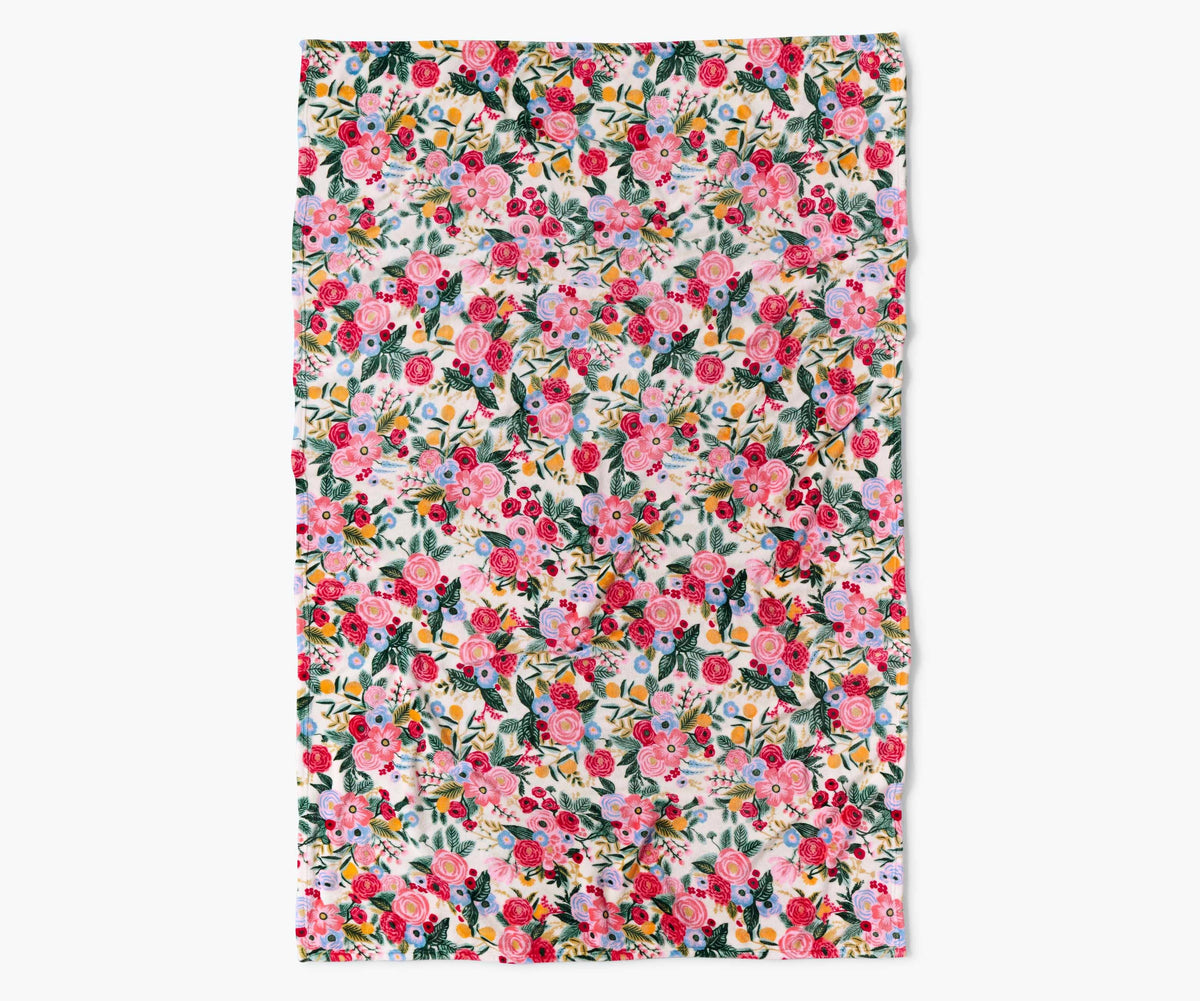 Garden Party Fleece Blanket - The Preppy Bunny