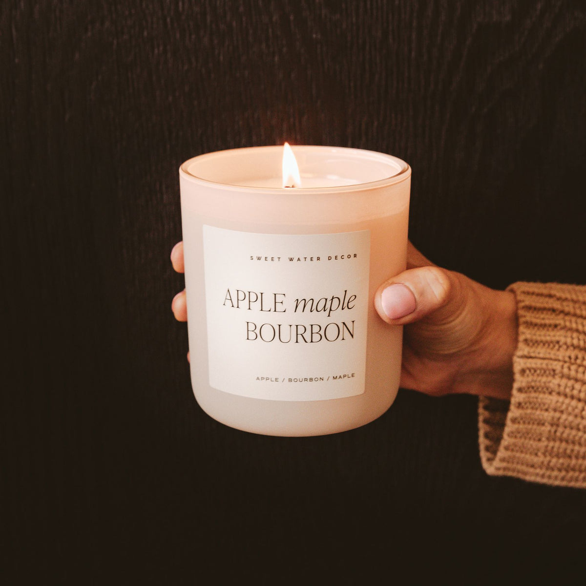 Apple Maple Bourbon 15 oz Soy Candle - The Preppy Bunny