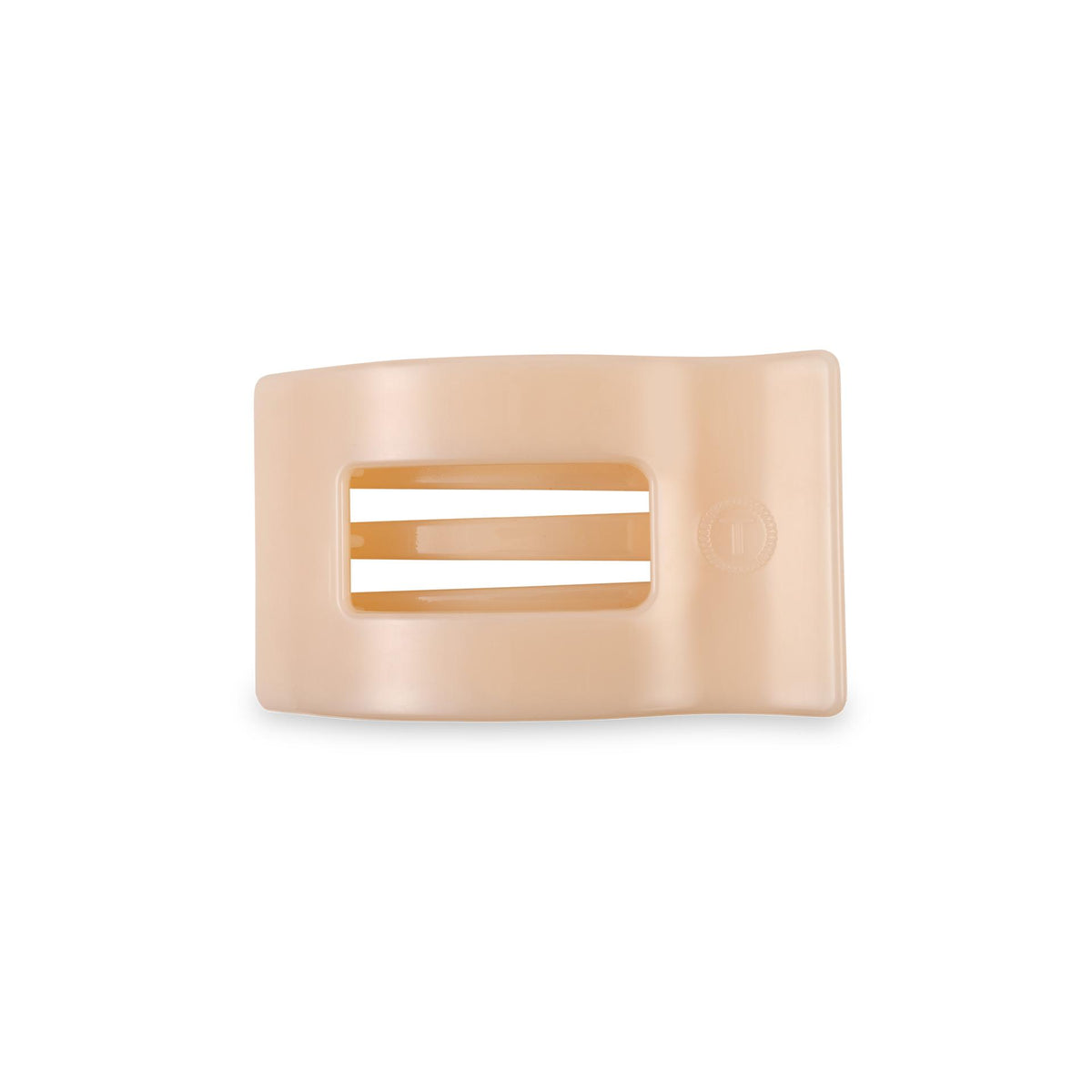 Flat Rectangle Hair Clip | Small | Almond Beige