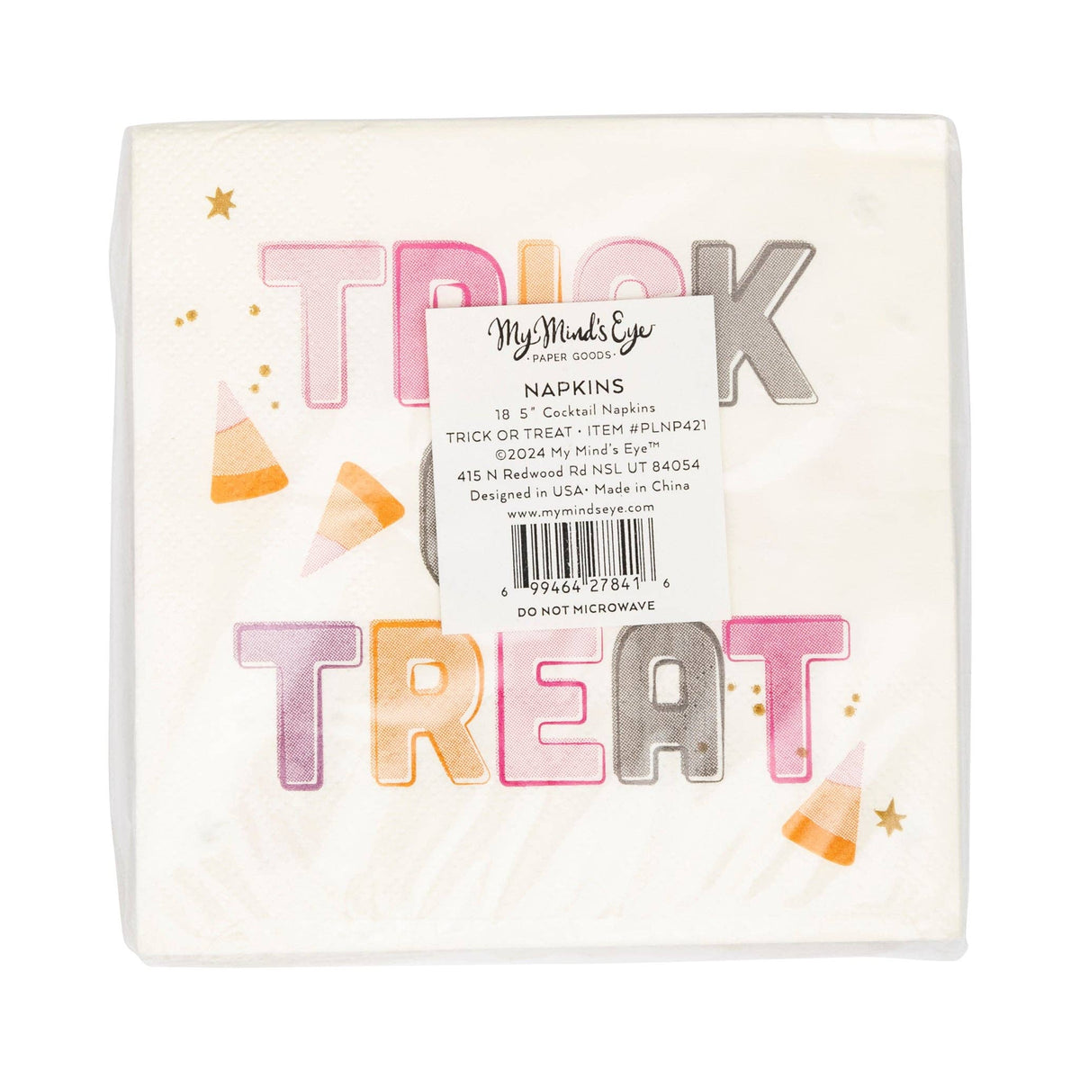 Foil Trick or Treat Beverage Napkins