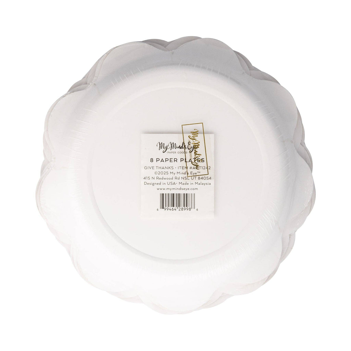 Give Thanks Dessert Paper Plates - The Preppy Bunny