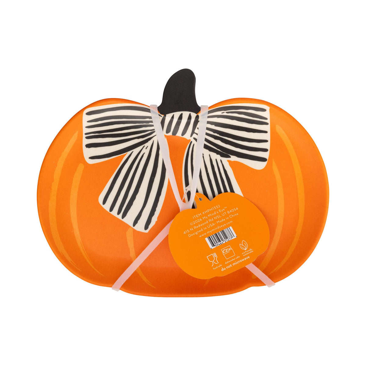 Pumpkin Bamboo Plates Set - 4