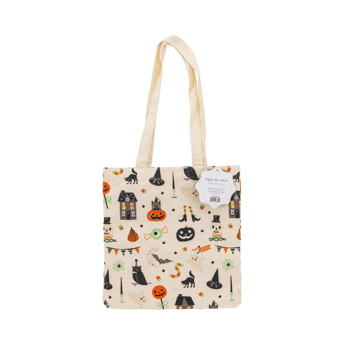 Tricks &amp; Treats Canvas Tote Bag - The Preppy Bunny