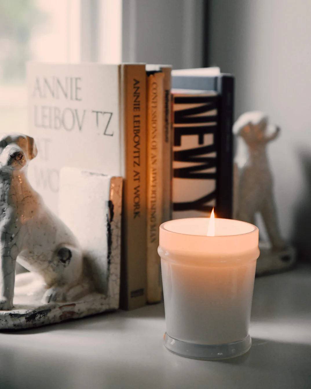 Saltaire Candle with Coaster - The Preppy Bunny