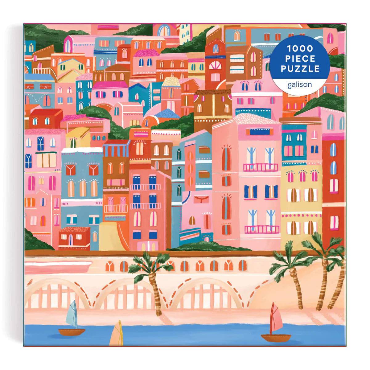Colors Of The French Riviera 1000 Piece Puzzle - The Preppy Bunny