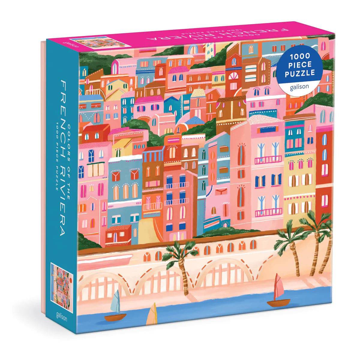 Colors Of The French Riviera 1000 Piece Puzzle - The Preppy Bunny