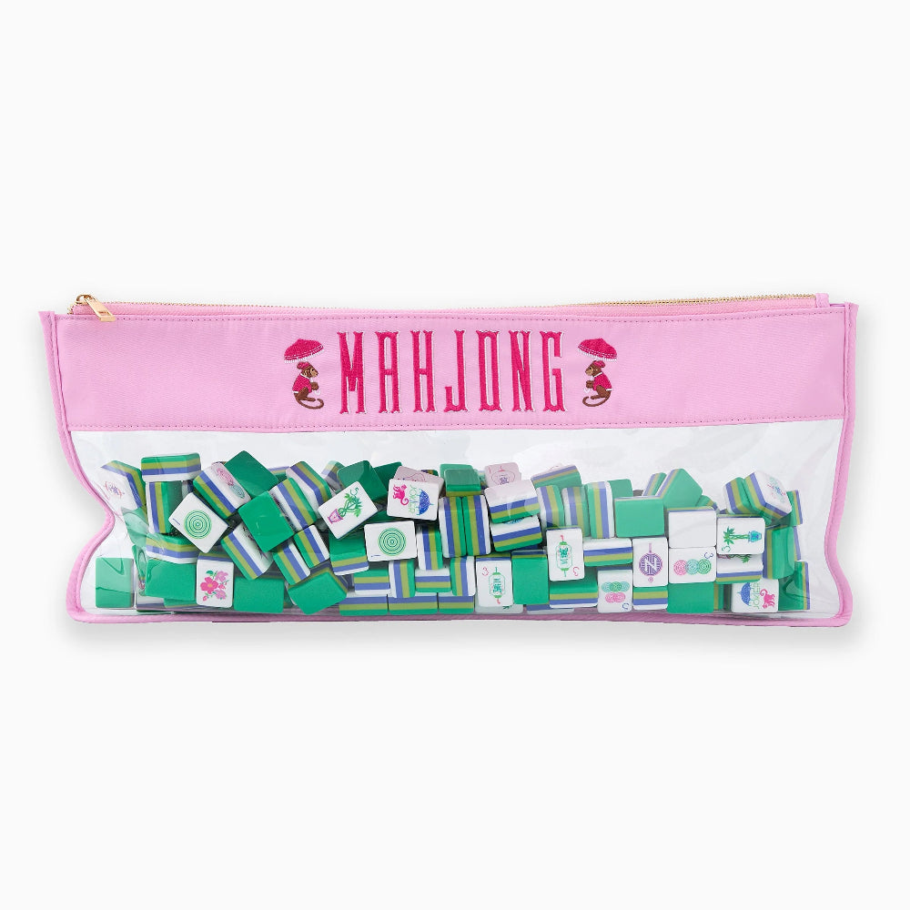 Cotton Candy Monkey Mahjong Bag - The Preppy Bunny