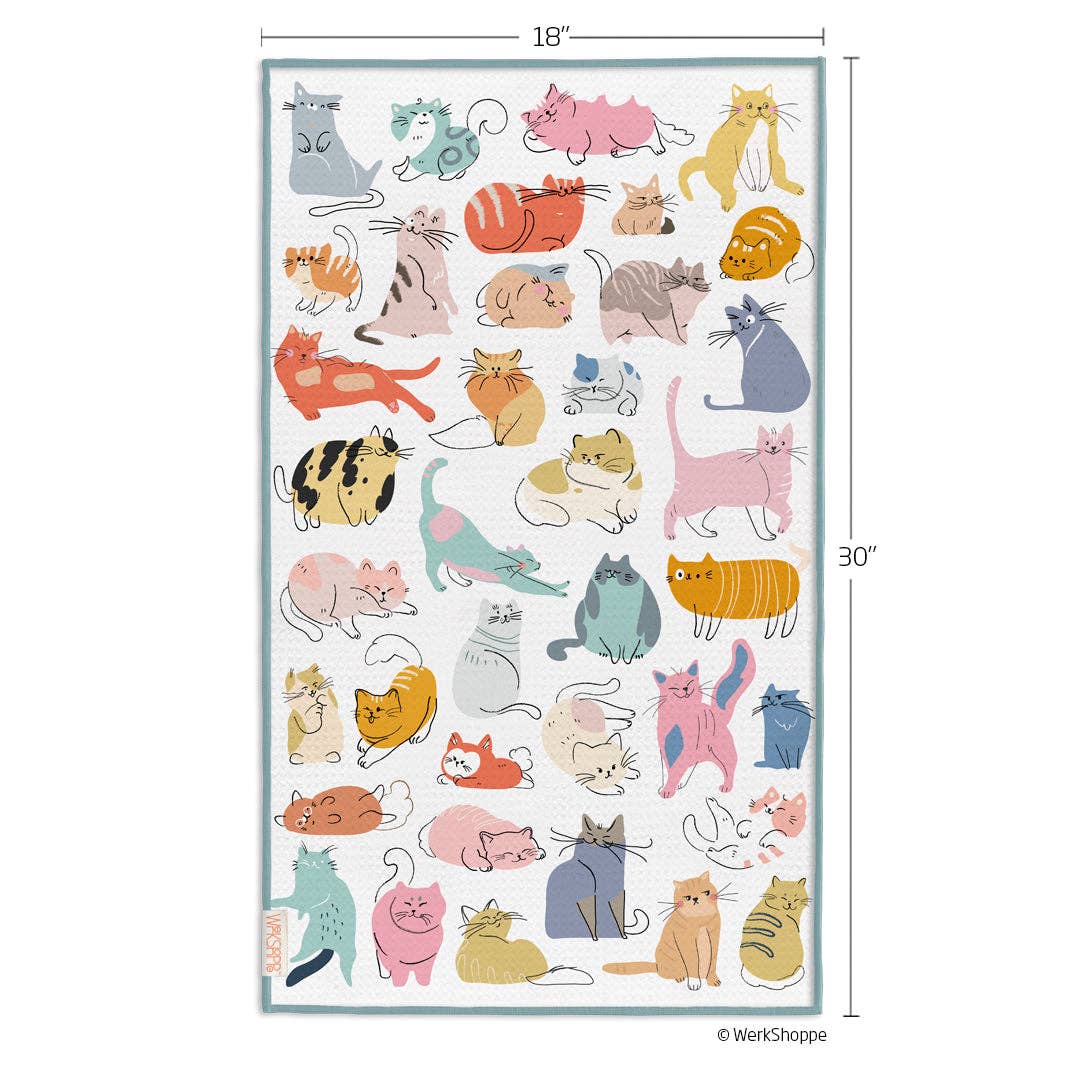 If Cats Could Talk Microfiber Kitchen Towel - The Preppy Bunny