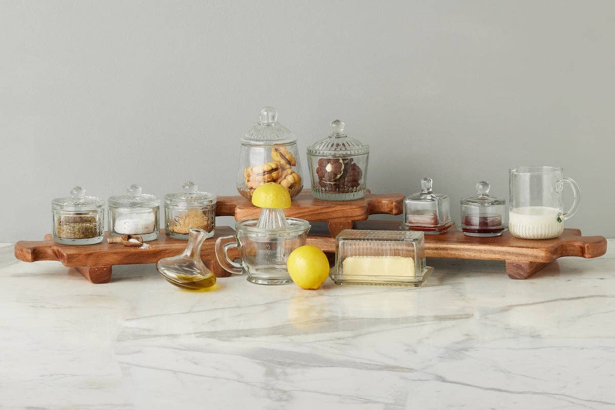 Bistro Glass Butter Dish - The Preppy Bunny