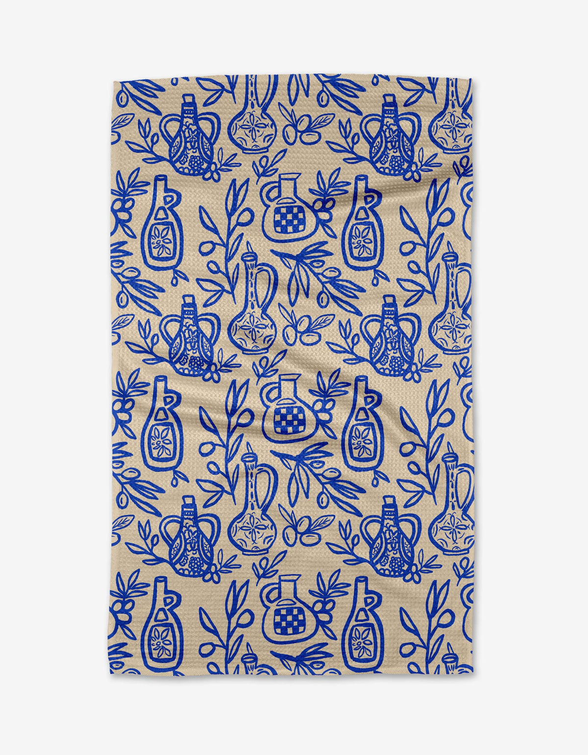 Mediterranean Pour Tea Towel by Geometry - The Preppy Bunny