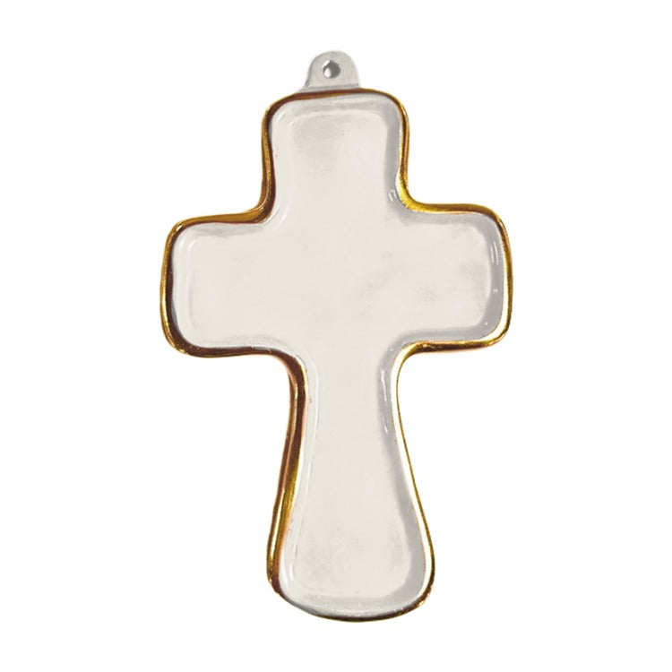 ENCANTO Athens Cross Ornament in Cream - The Preppy Bunny