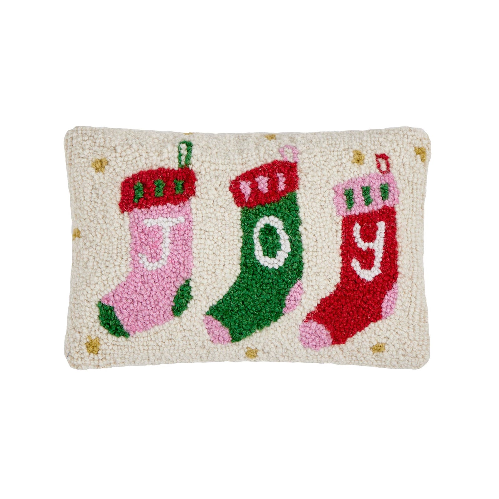 Joy Stocking Hook Pillow - The Preppy Bunny