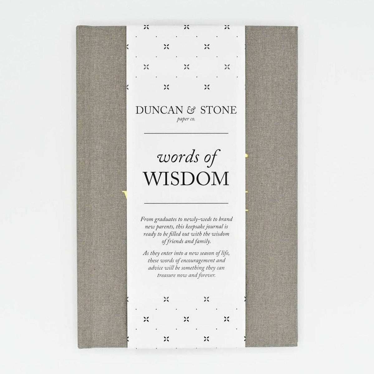 Words of Wisdom Journal for Wedding Guest Book | Baby Shower - The Preppy Bunny