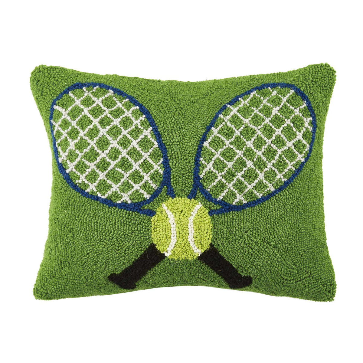 Crossed Tennis Racquets Hook Pillow - The Preppy Bunny
