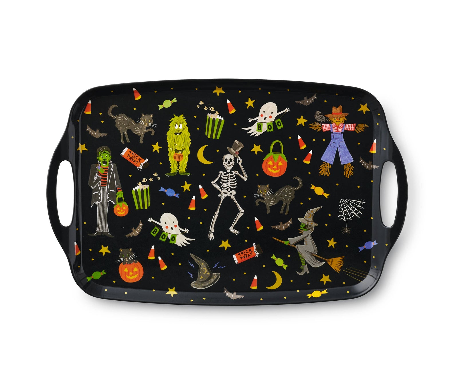 Halloween Parade Melamine Serving Platter with Handles - The Preppy Bunny