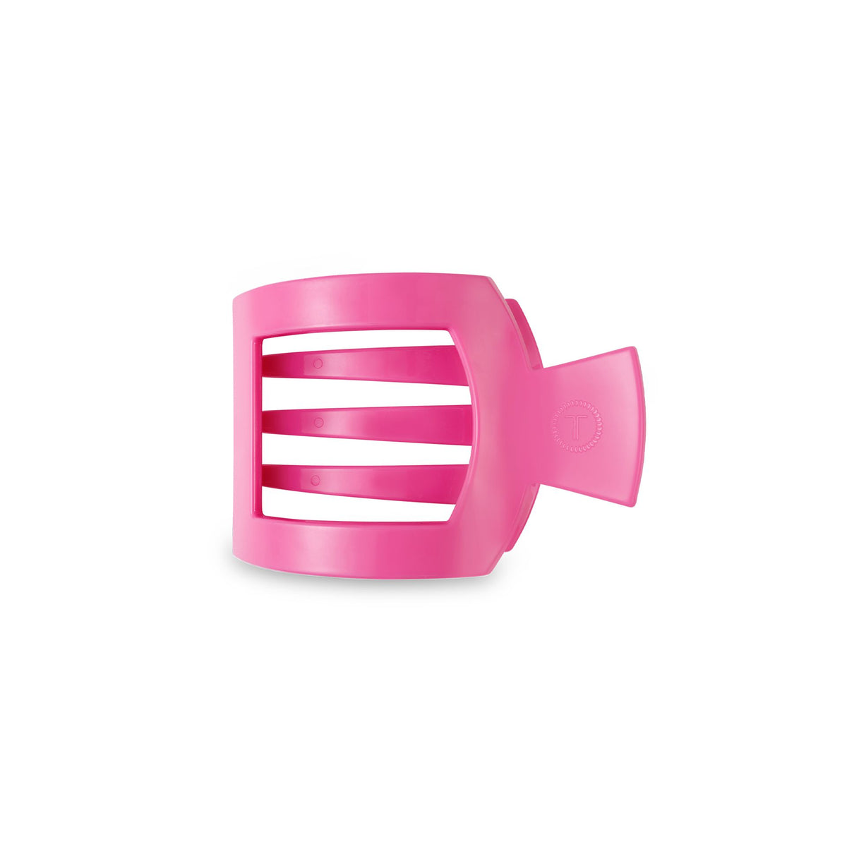 Paradise Pink Small Flat Square Hair Clip