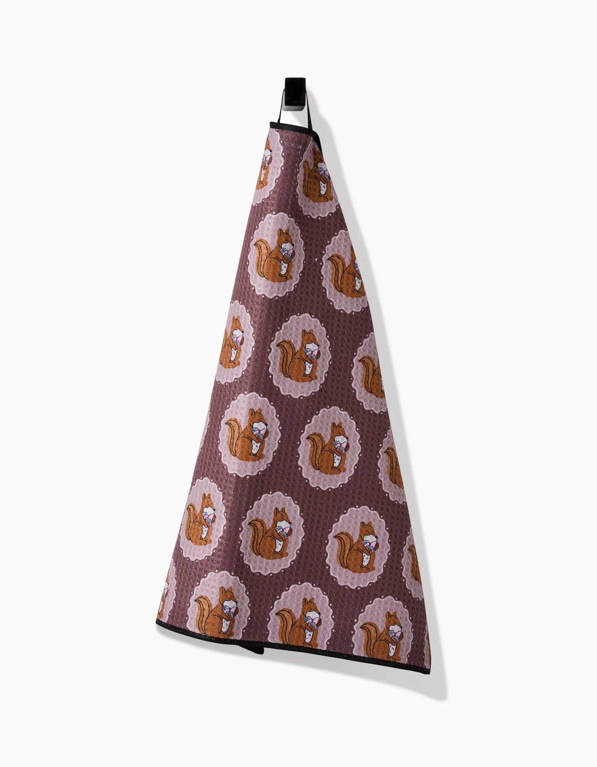 Squirrels Brown Paw Towel by Geometry