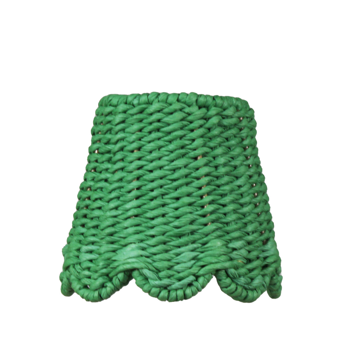 Green Scalloped Lampshade for Zafferano Poldina Pro Lamp