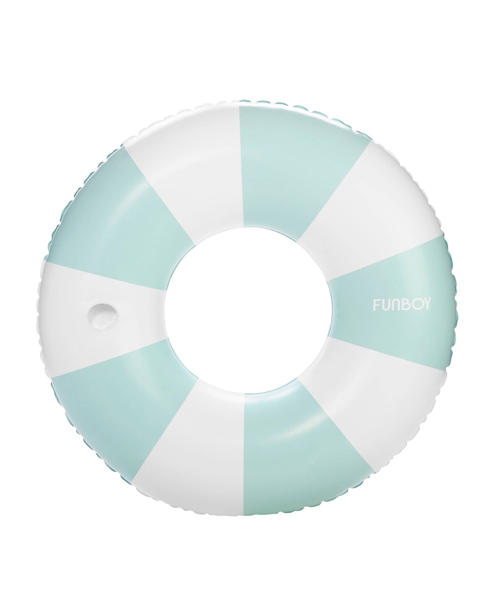 Blue Vintage Stripe Tube Float - The Preppy Bunny
