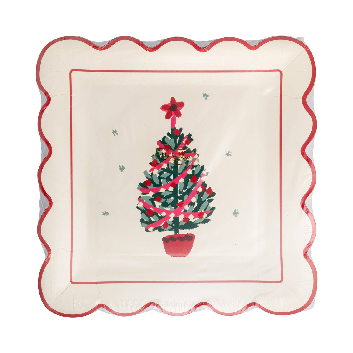 Fa La La Tree Paper Plates - The Preppy Bunny