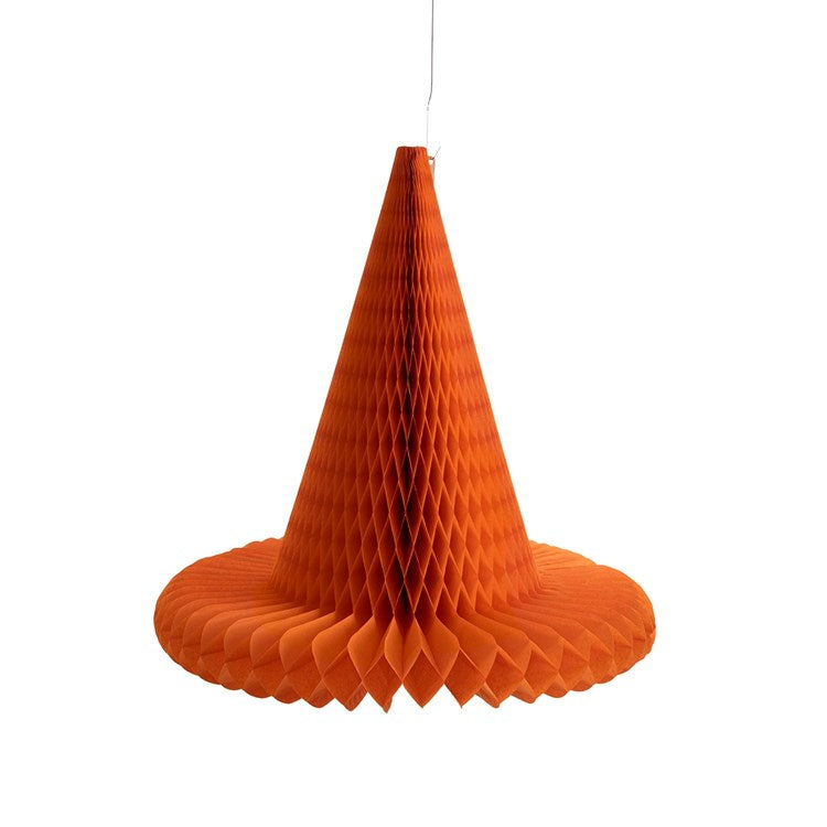 Large Honeycomb Witch Hat in Orange - The Preppy Bunny