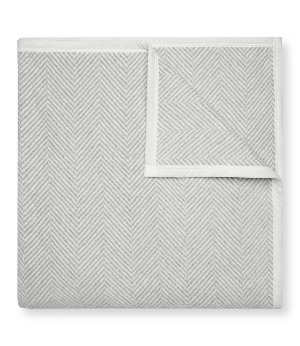 Harborview Herringbone Light Grey ChappyWrap Blanket: Family-Size - The Preppy Bunny