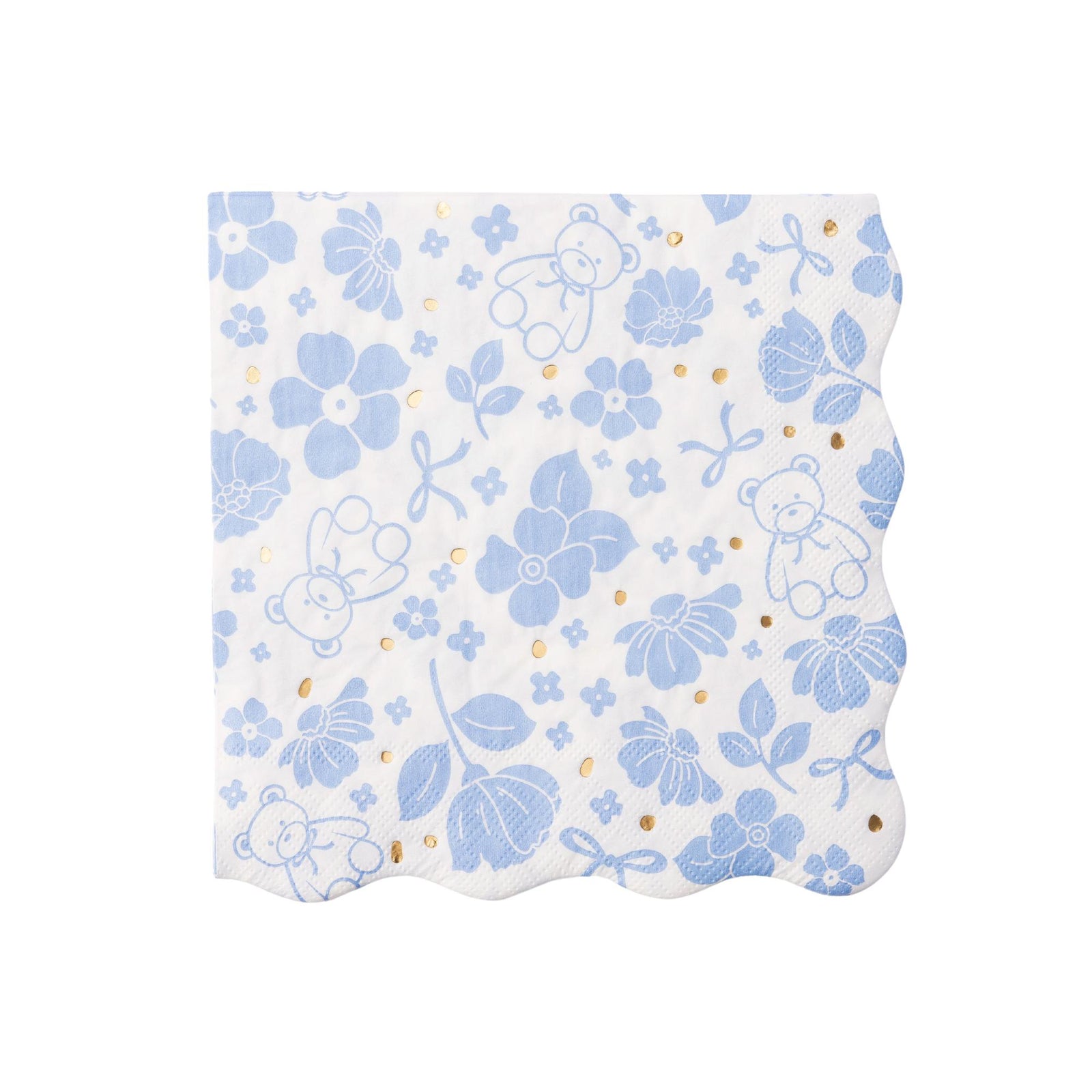 HENRY BEAR BLUE LARGE NAPKINS - The Preppy Bunny