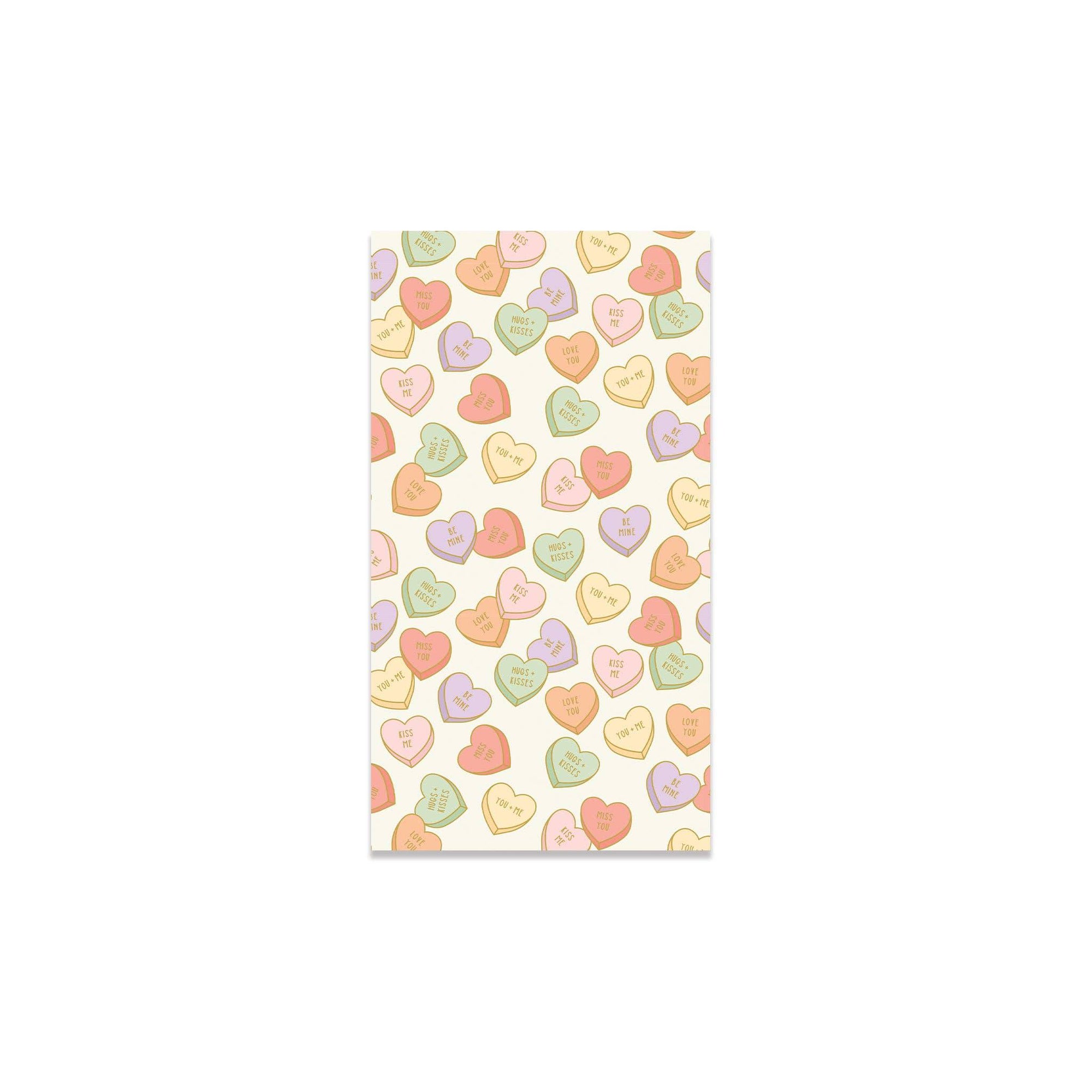 Conversation Hearts Paper Guest Towels - The Preppy Bunny