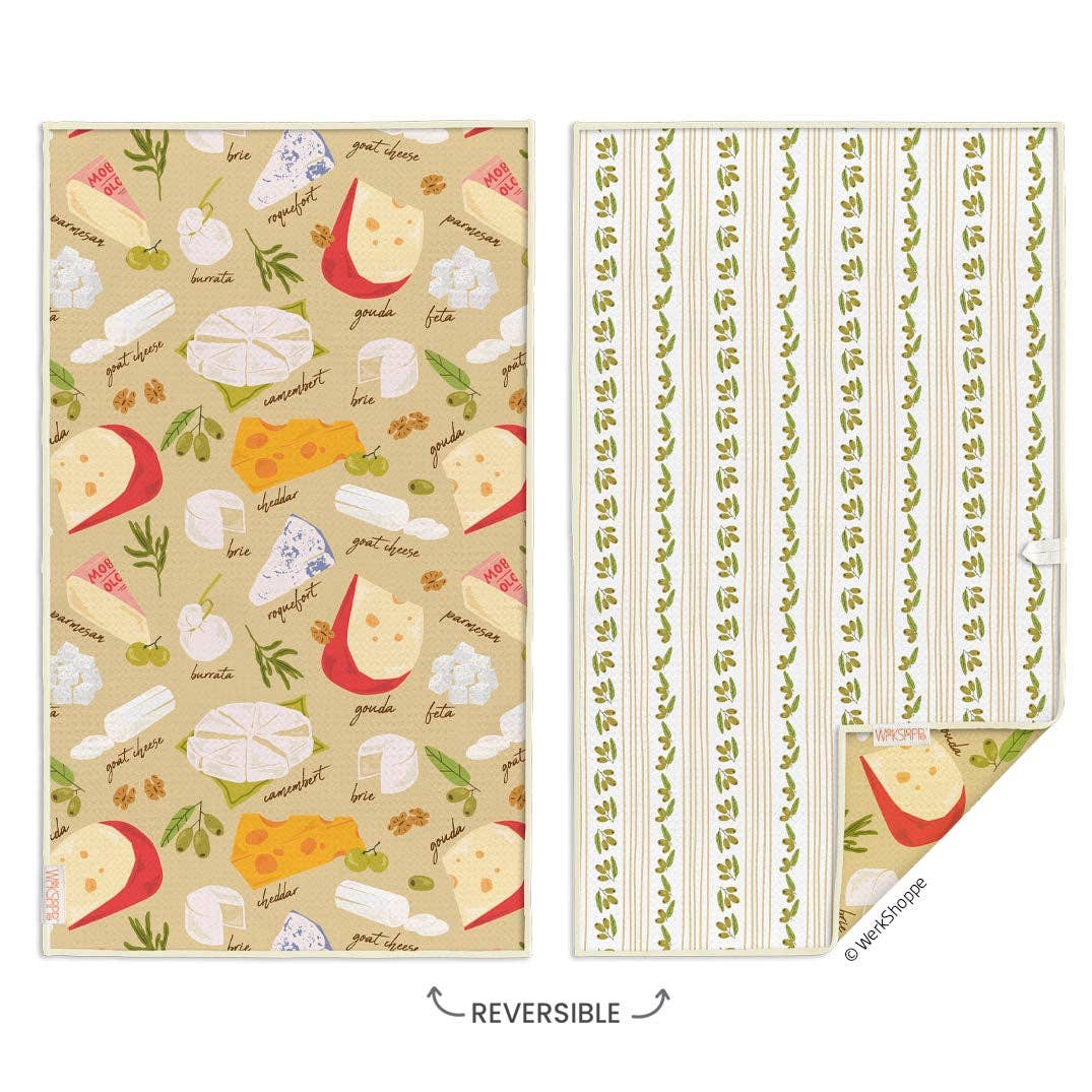 Cheese Please Microfiber Kitchen Towel