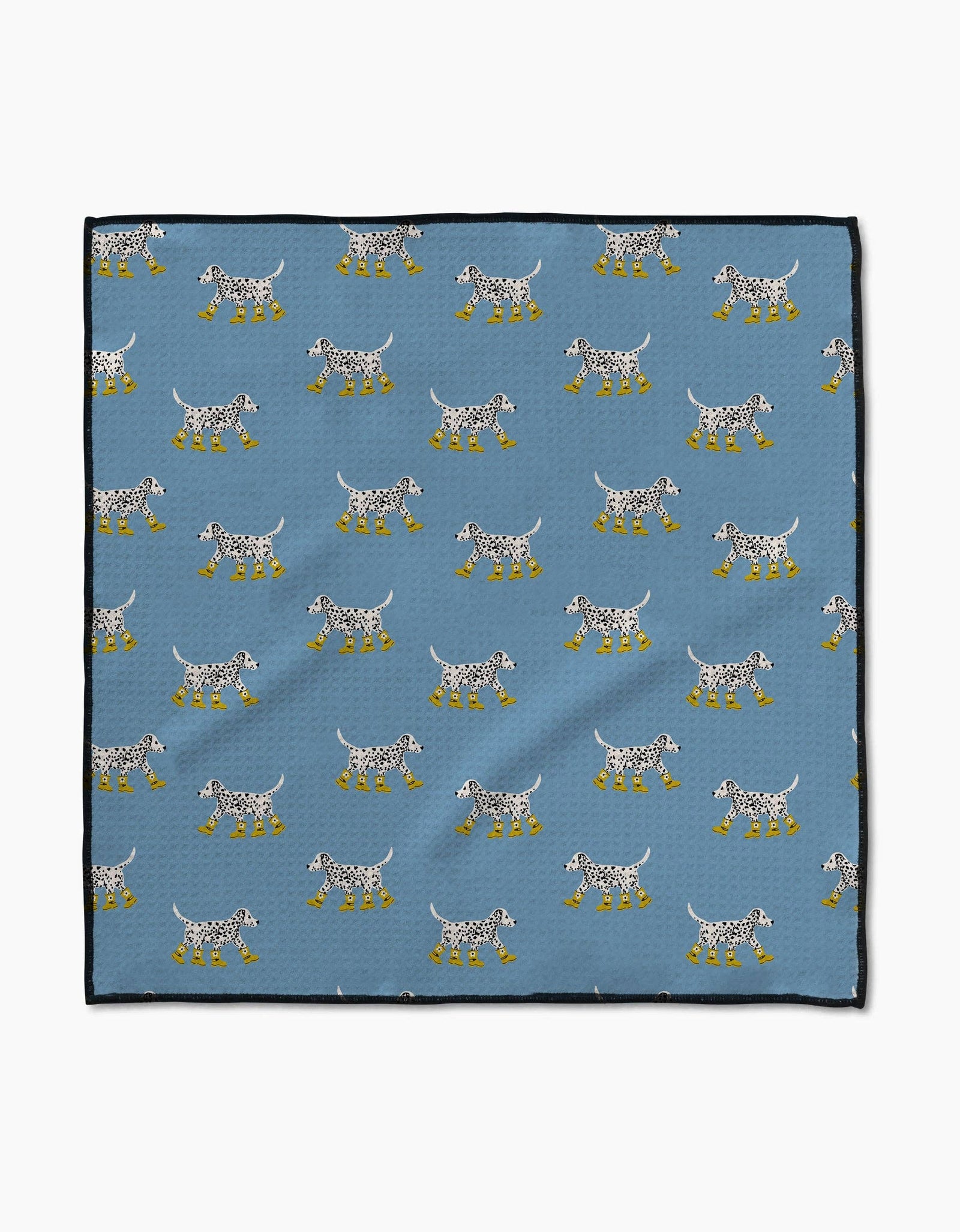 Dalmatian In Boots Blue Paw Towel by Geometry - The Preppy Bunny