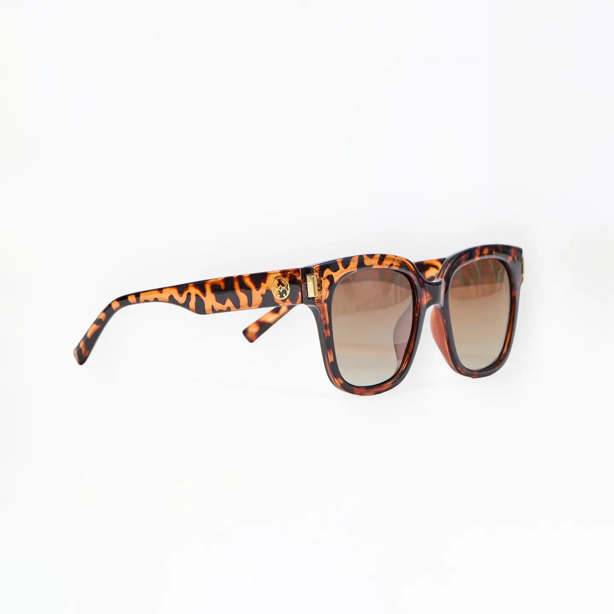 Krista Polarized Sunglasses in Brown Tortoise - The Preppy Bunny