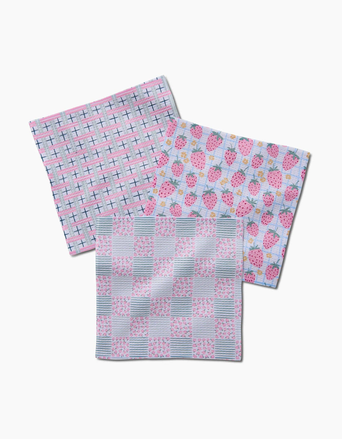 Spring Picnic Day Dishcloth Set by Geometry