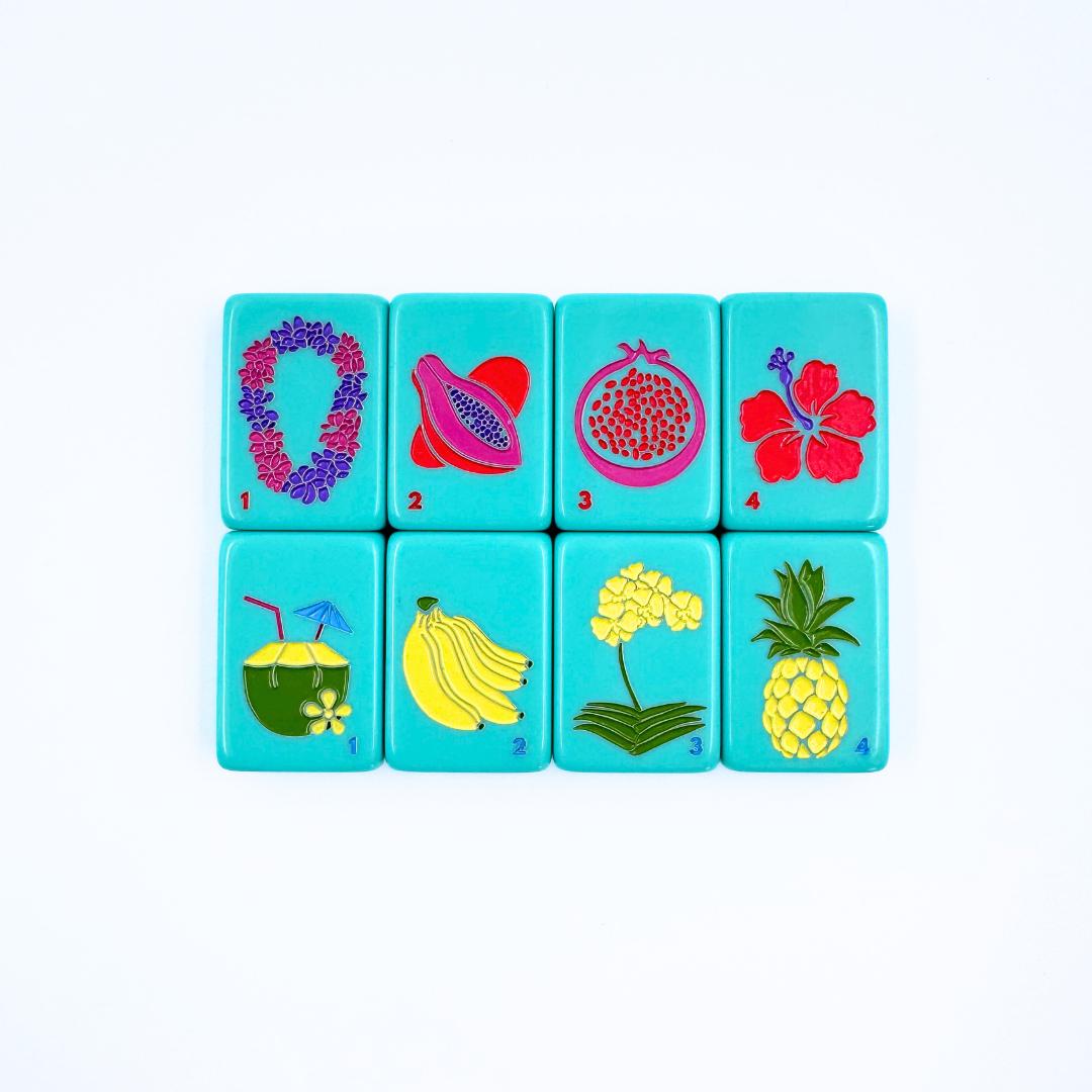 THE HAWAII SERIES | Mahjong Tile Set with Aloha Flair - The Preppy Bunny