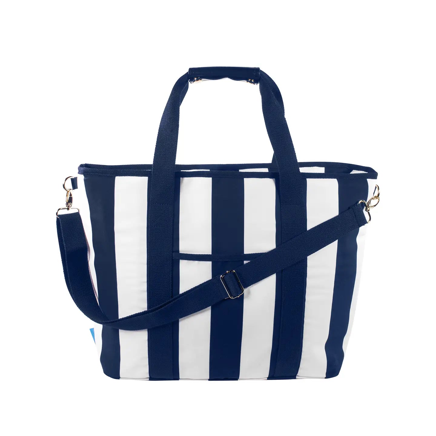 Cooler Bag in Navy Stripe - The Preppy Bunny