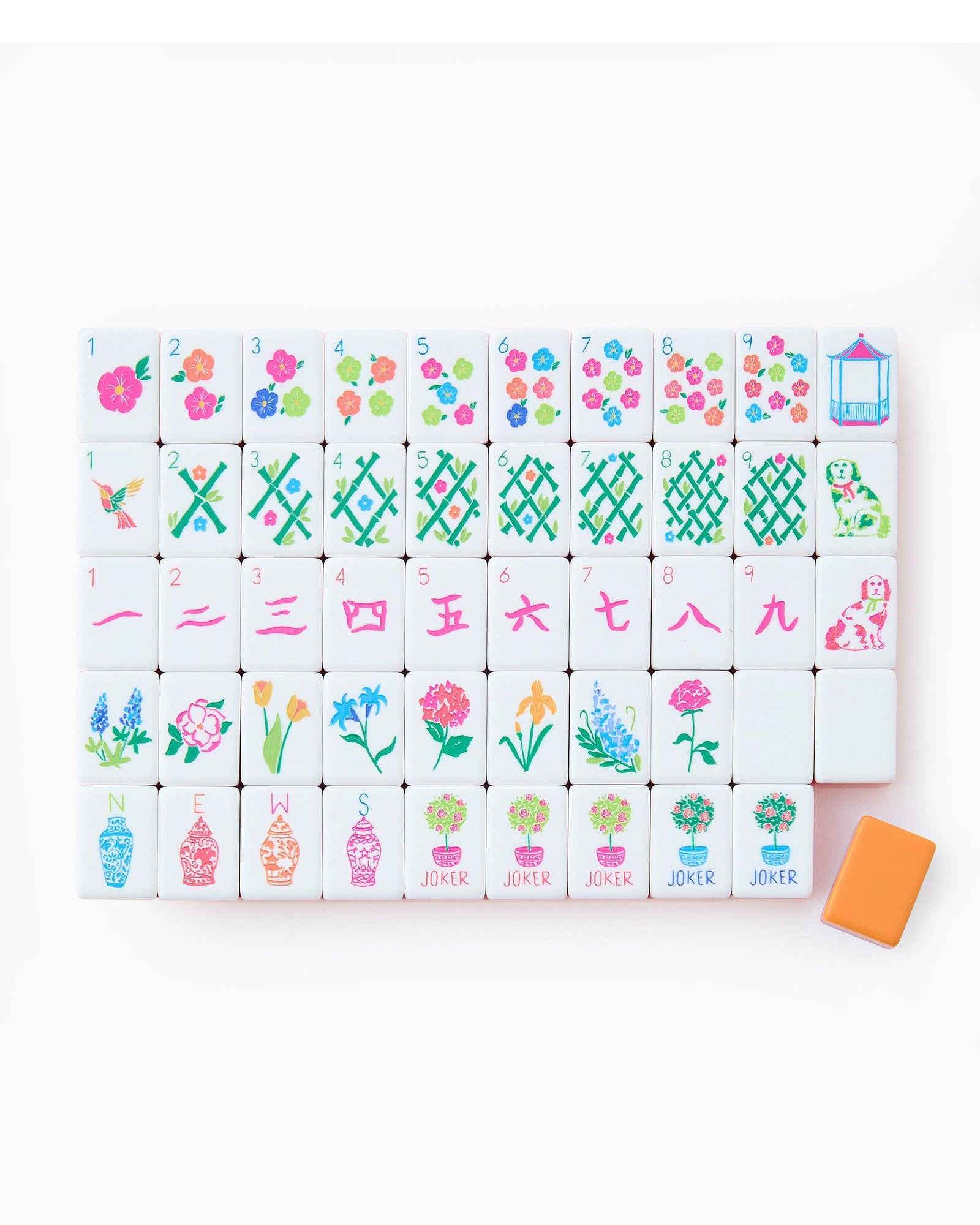 Sunset Mahjong Tiles - The Preppy Bunny