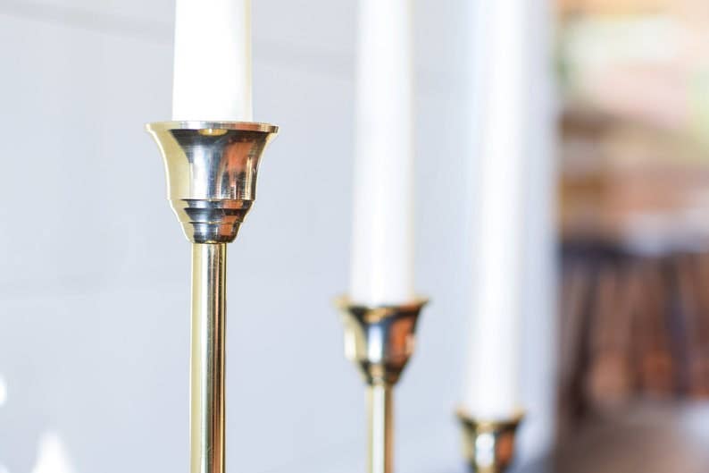 Brass Candlesticks - 3 sizes - The Preppy Bunny
