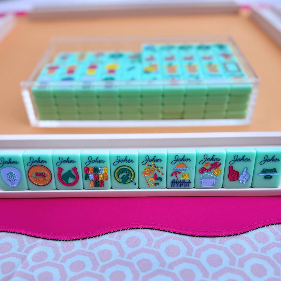 THE SOUTHEAST SERIES | Mahjong Set with Southern Charm - The Preppy Bunny