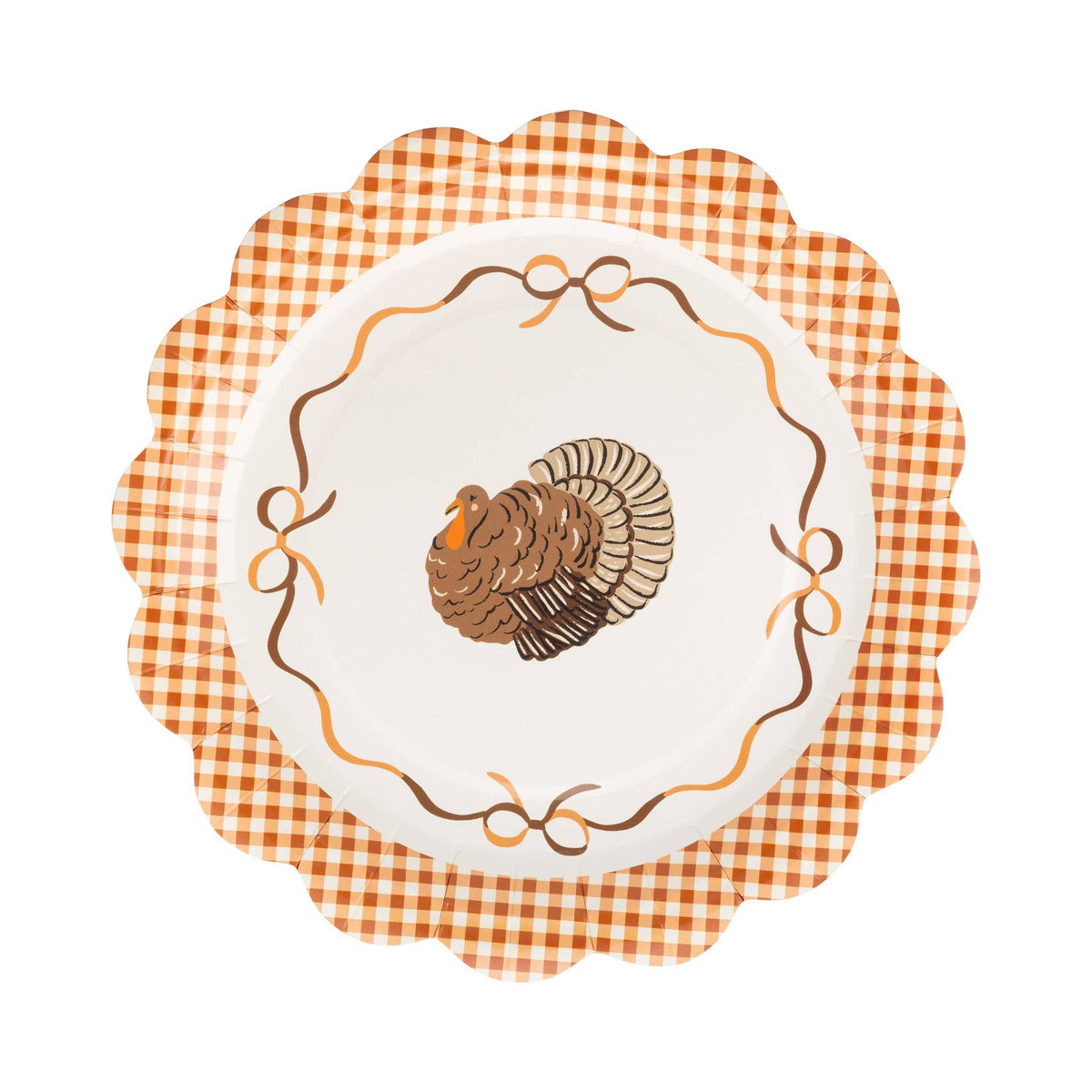 Turkey 9" Paper Plate (8ct) - The Preppy Bunny