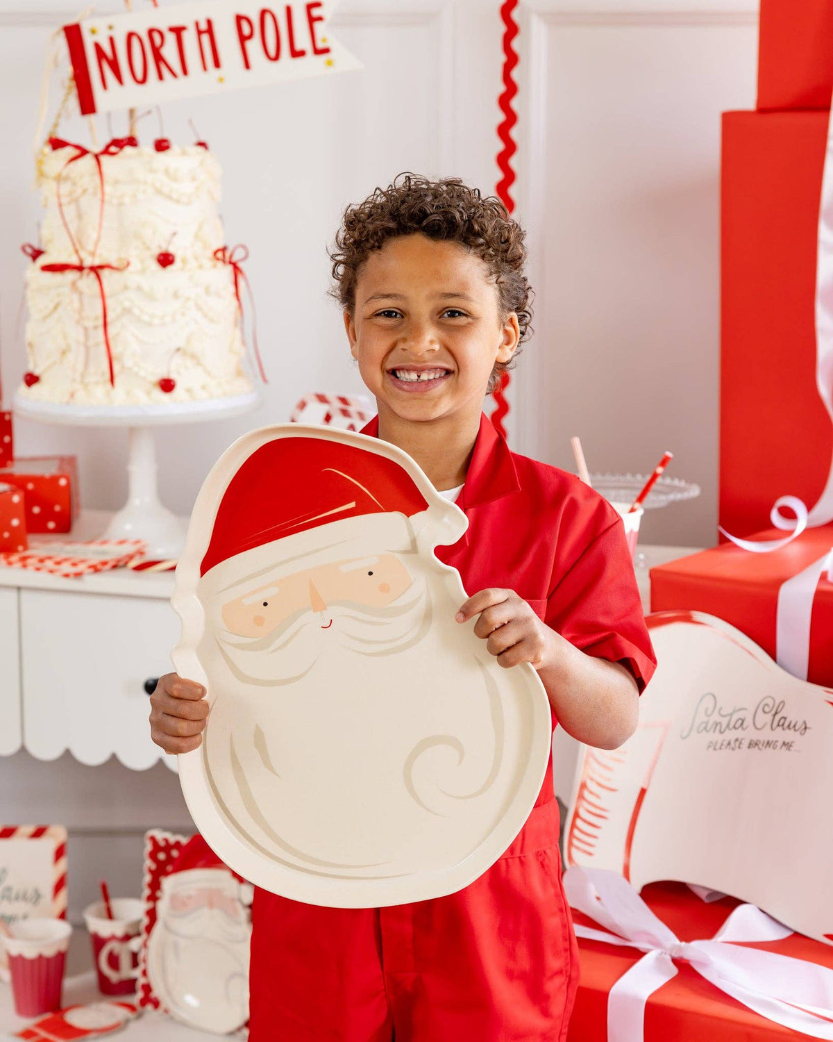 Santa Bamboo Tray - The Preppy Bunny