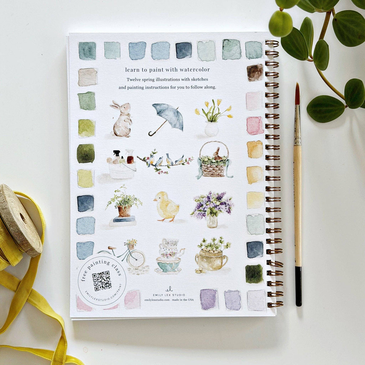 Spring Watercolor Workbook - The Preppy Bunny
