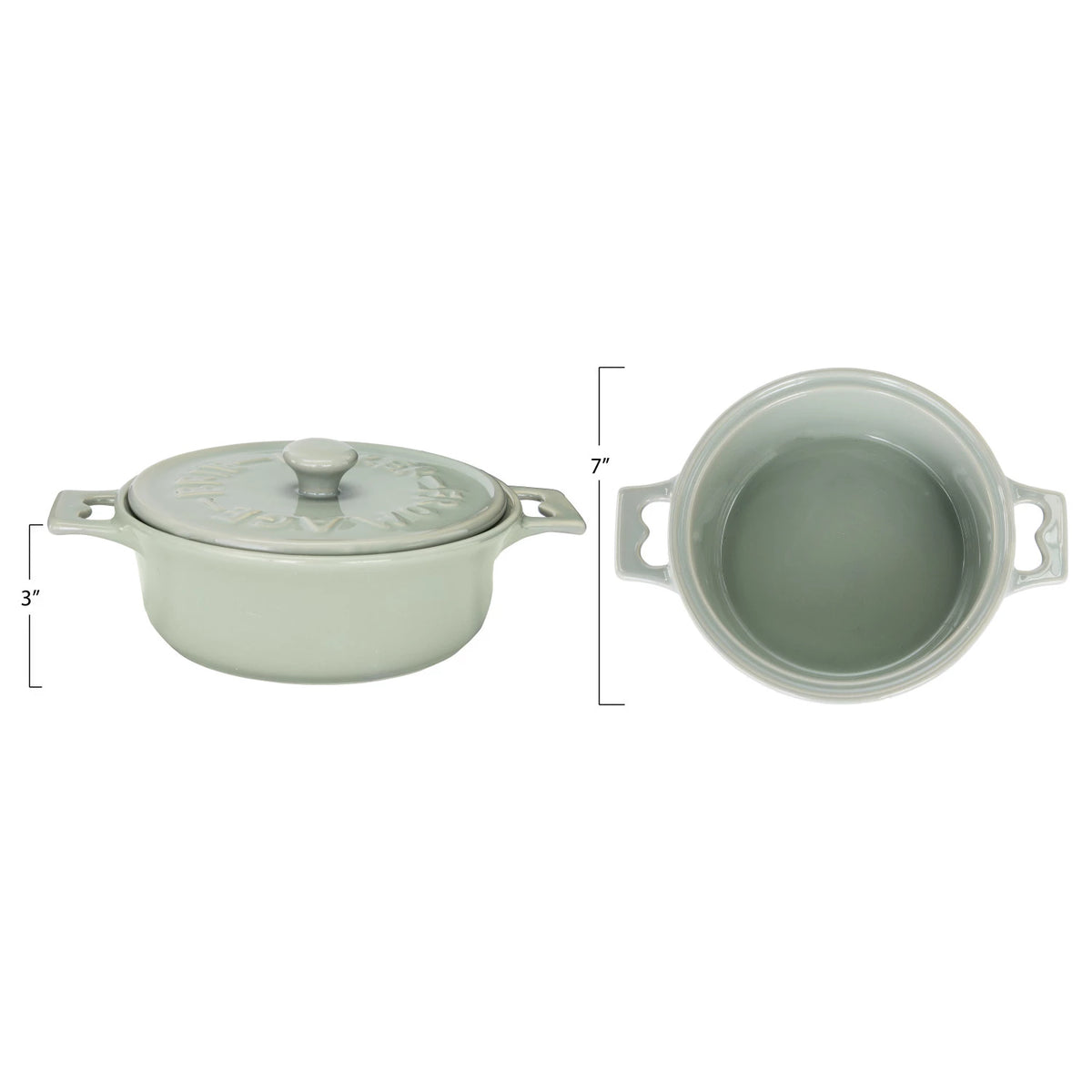 Brie Baker with Lid and Spreader - The Preppy Bunny