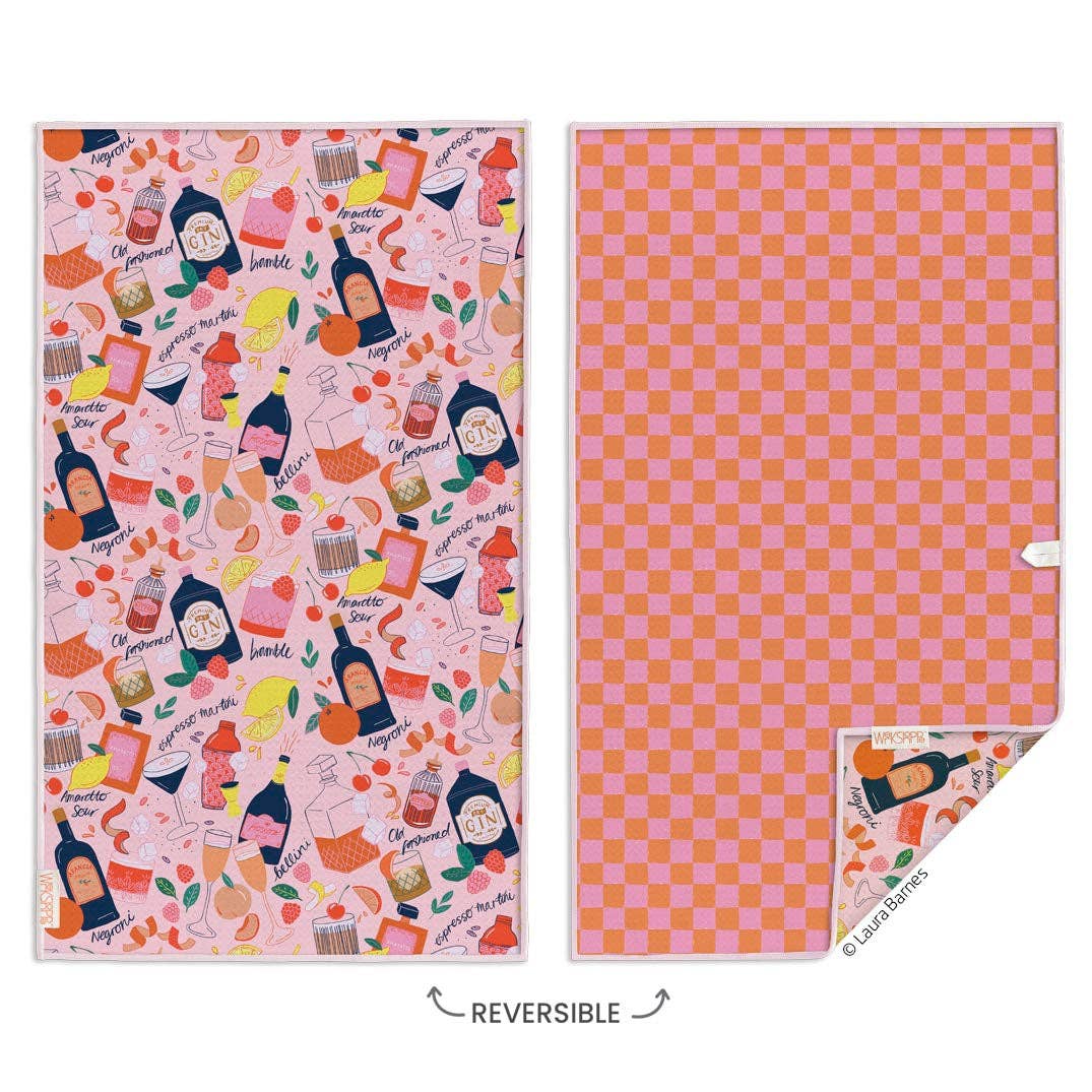 Cocktail Classics Microfiber Kitchen Towel