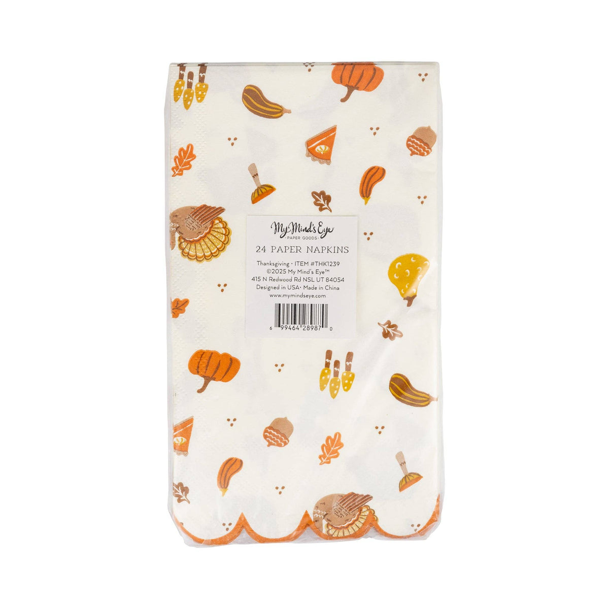 Thanksgiving Icons Paper Dinner Napkins - The Preppy Bunny